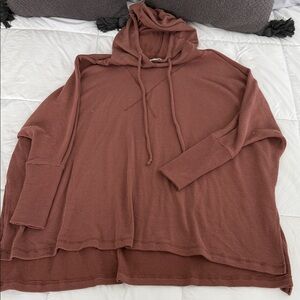 Cozy Mauve Hooded Tunic